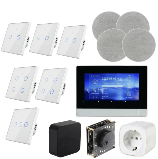 پکیج خانه هوشمند سهخوابه Zigbee با آیفون تصویری ۷ اینچ