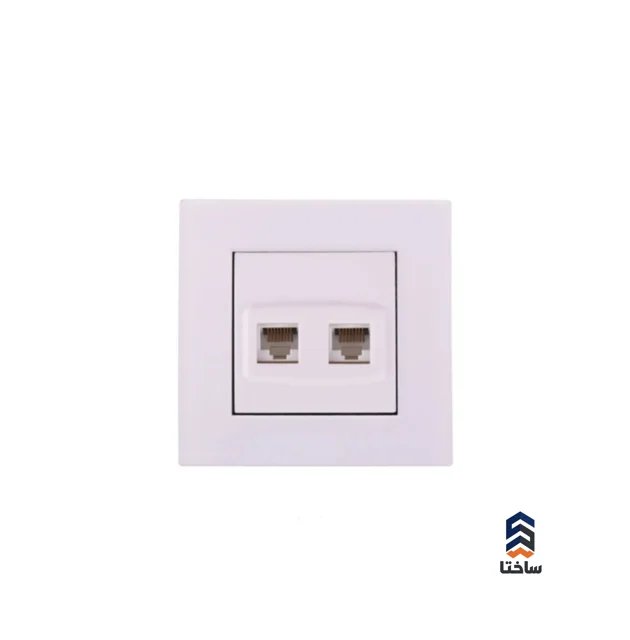 سوکت شبکه CAT6+CAT3 جهان الکتریک مدل کریستال