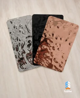 بامبو پنل طرح استیل مواج چکشی