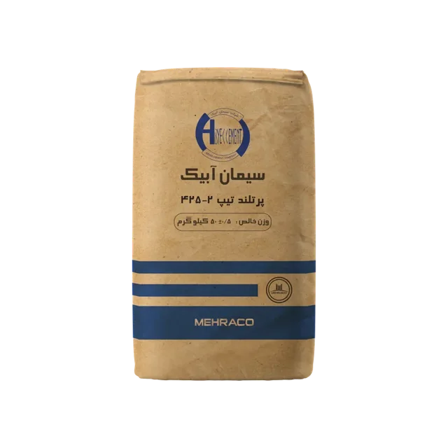 سیمان پرتلند تیپ ۲-۴۲۵ آبیک ۵۰ کیلویی
